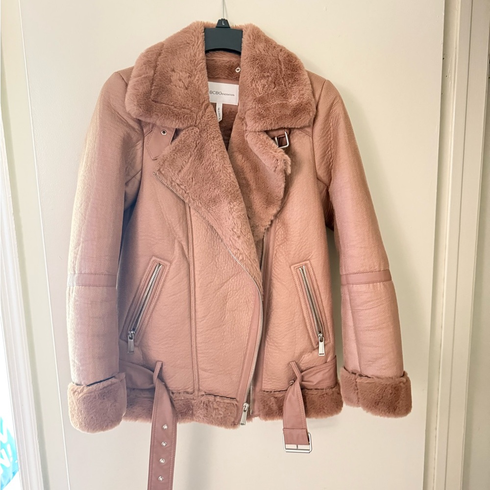 Bcbgeneration Blush Teddy Jacket - image 1